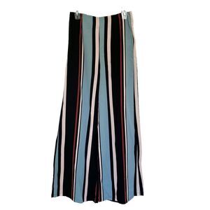 Vici Dolls Love Encounter Multicolor Striped Resort Wide Leg Pants Size Medium